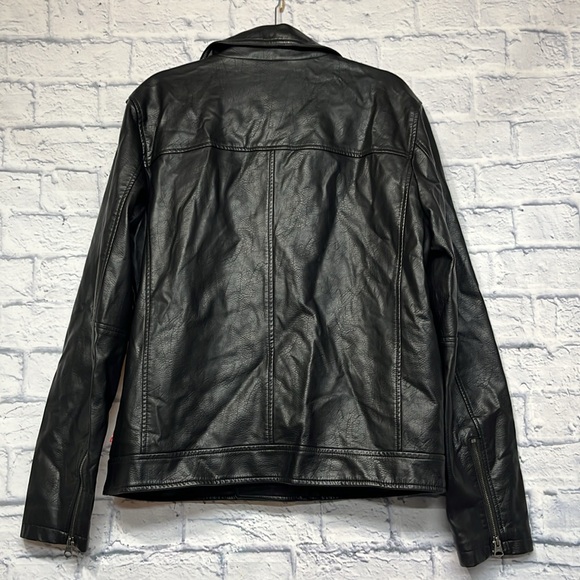 Levi's Men's Faux Leather Motorcycle Jacket - Picture 6 of 9